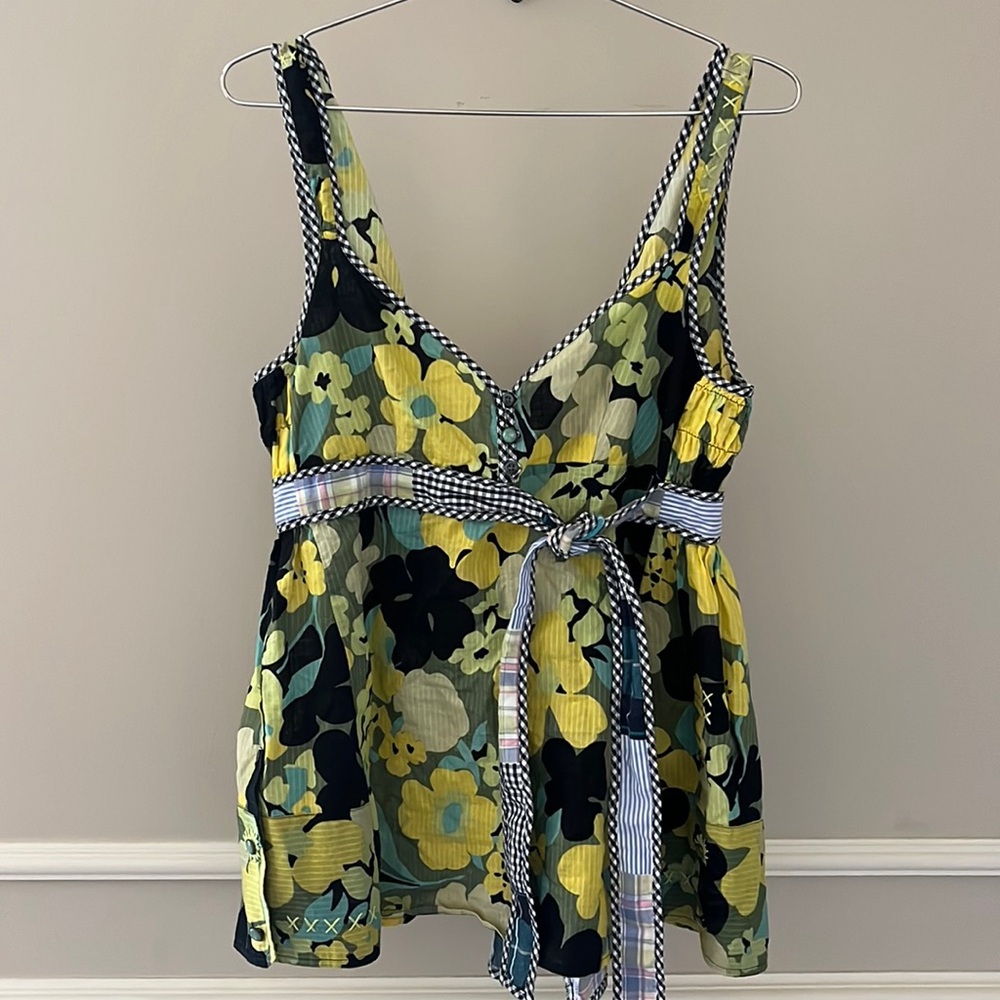 Vtg Free People babydoll tank top sz 4 NWT